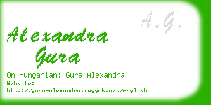 alexandra gura business card